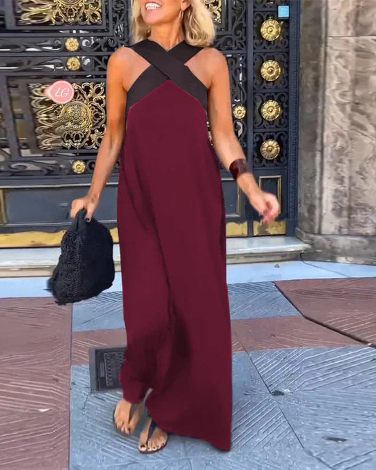 JOLENE | DRESS WITH CROSSED CUT