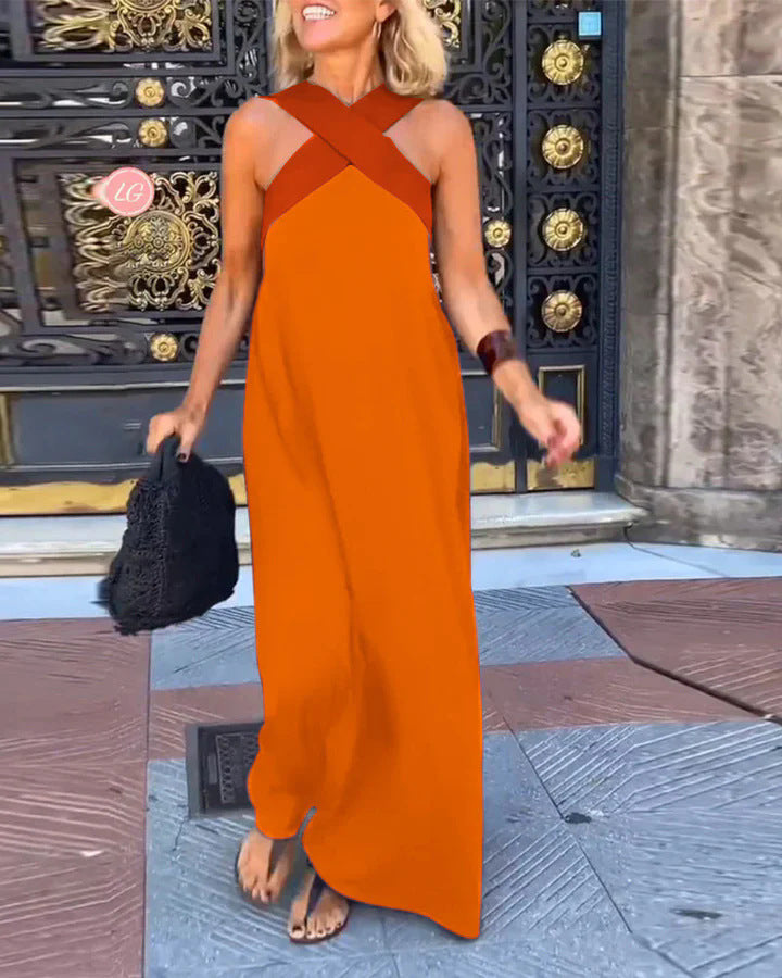 JOLENE | DRESS WITH CROSSED CUT